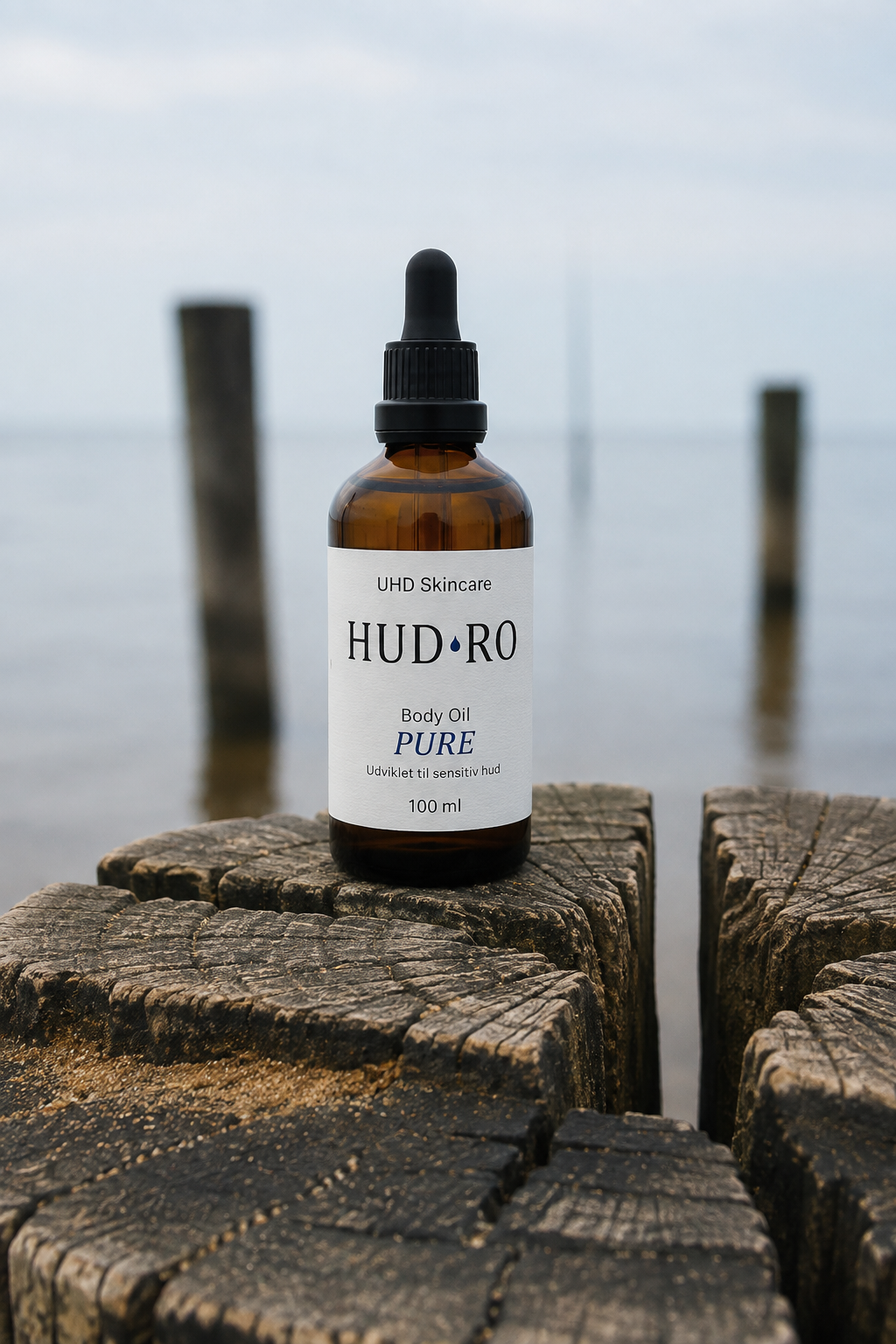 HUD·RO Pure – Parfumefri kropsolie til tør og sensitiv hud