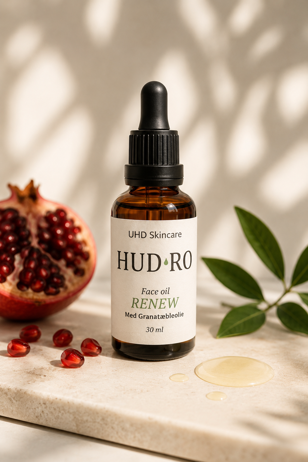 HUD·RO Renew – Ansigtsolie til moden og tør hud