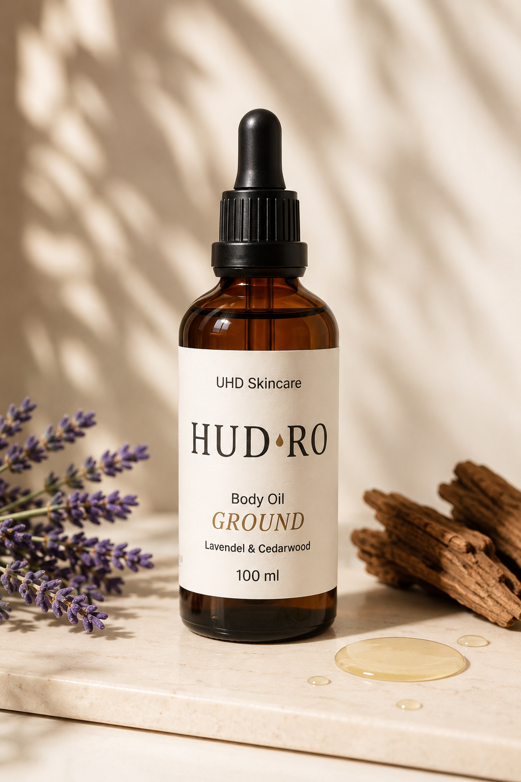 HUD·RO Ground – Kropsolie til tør og sensitiv hud