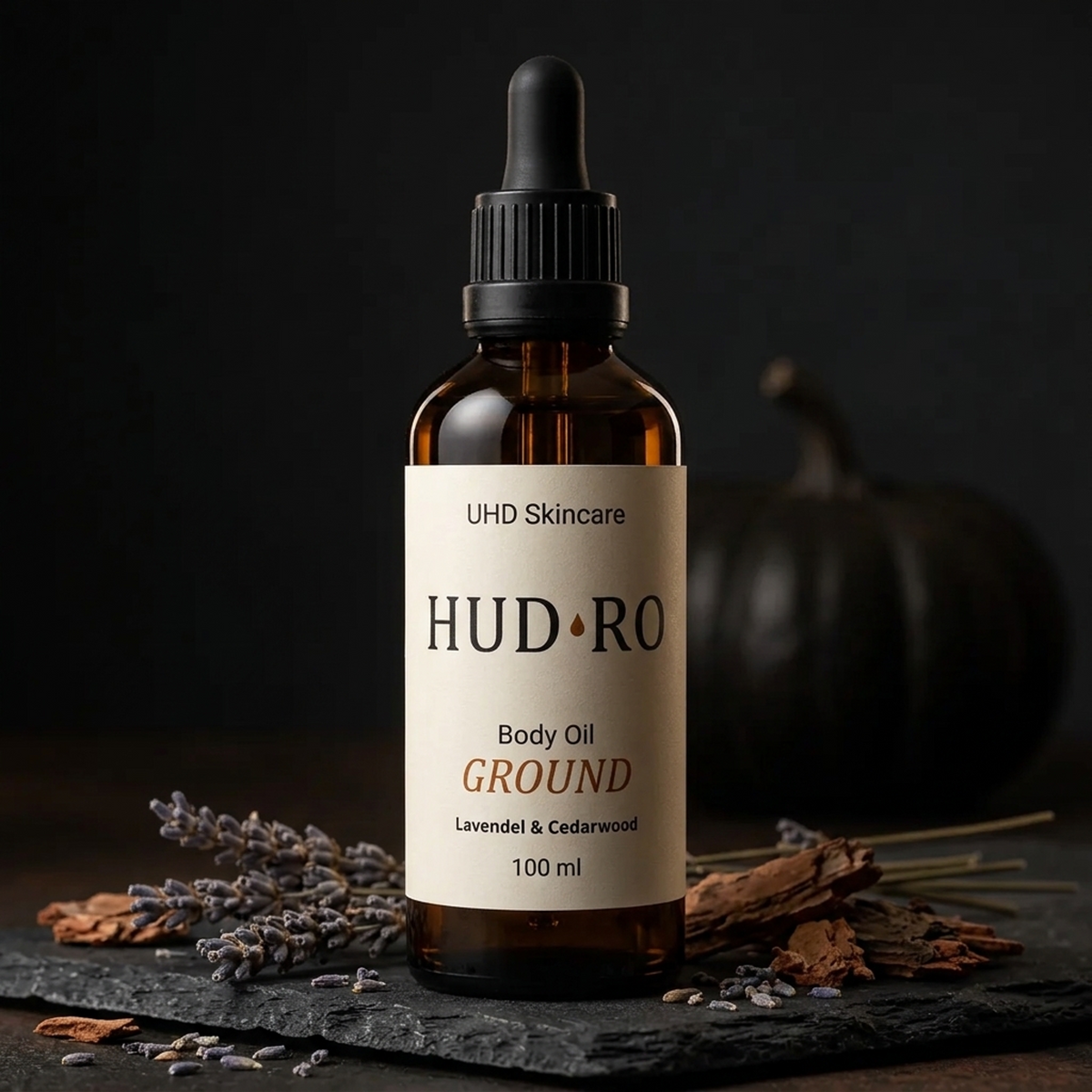 HUD·RO Ground – Kropsolie til tør og stram hud
