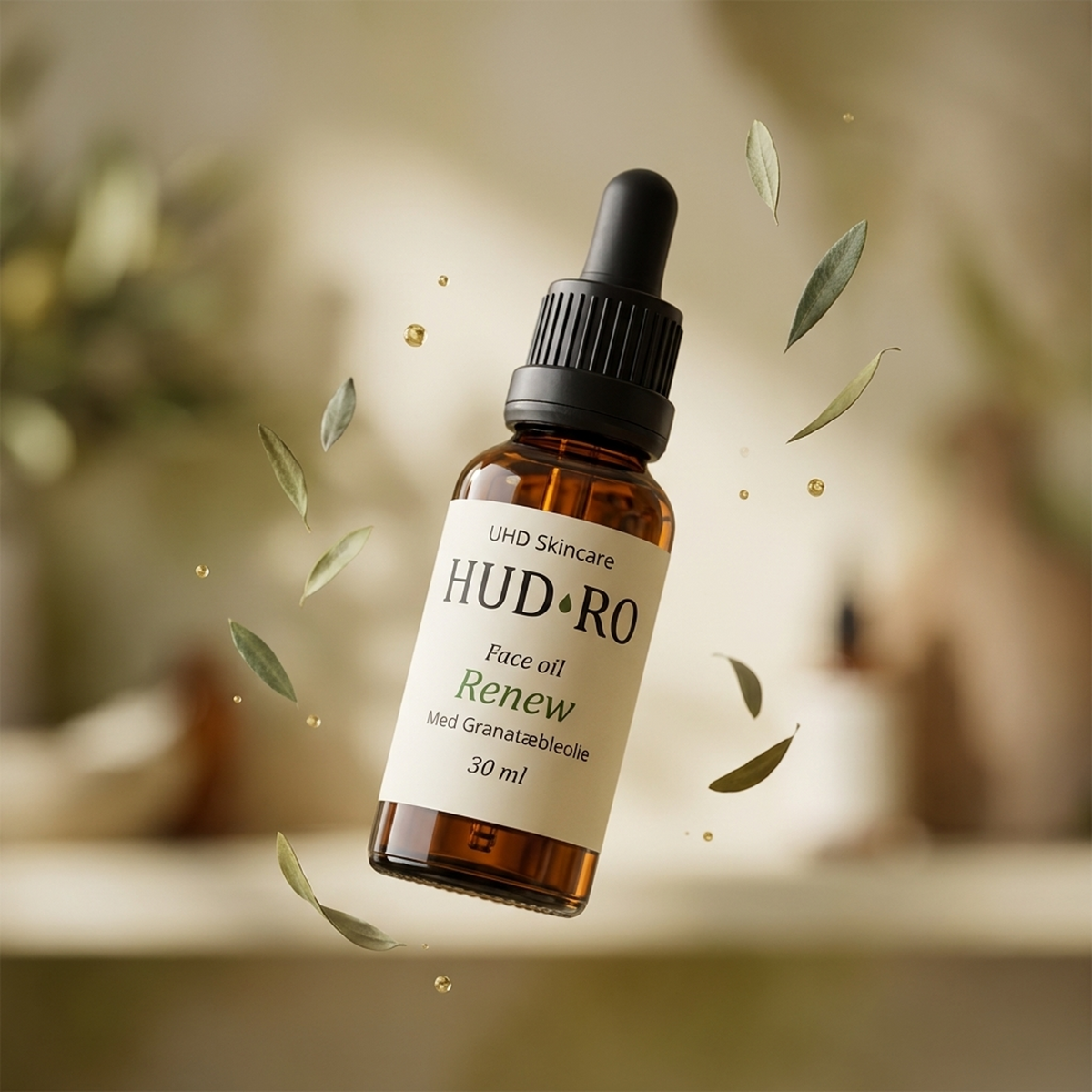 HUD·RO Renew – Ansigtsolie til moden, tør og glansløs hud